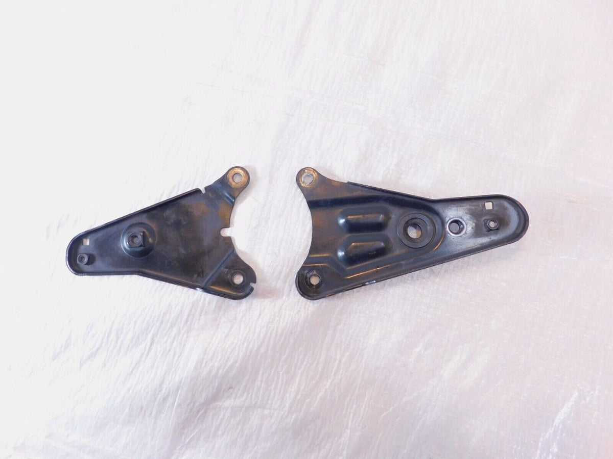 92-93 BMW K1100LT K1100RS Left/Right Footrest Foot Peg Mount Bracket Stay Plates - C3 Cycle