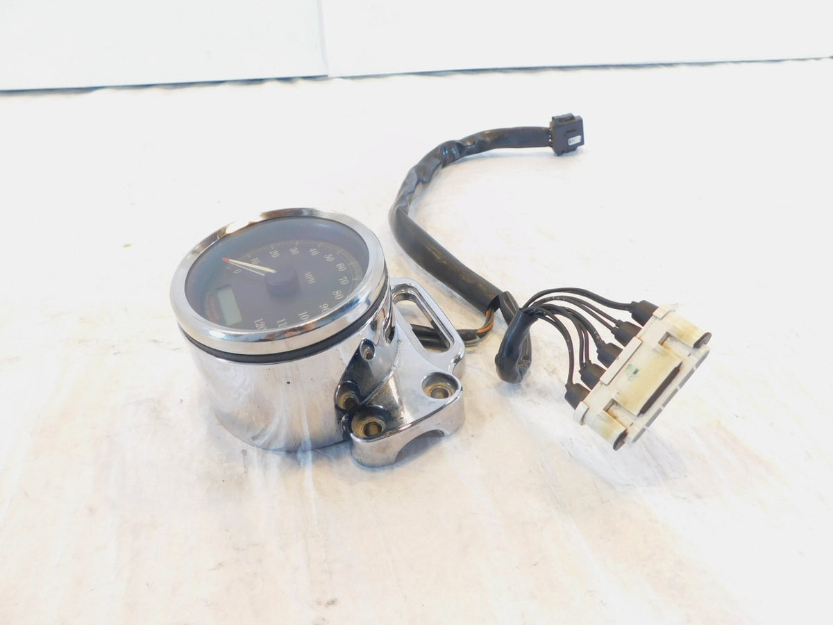 Harley Davidson Sportster 1200 & 883 Custom Chrome Speedometer Speedo & Bracket - C3 Cycle