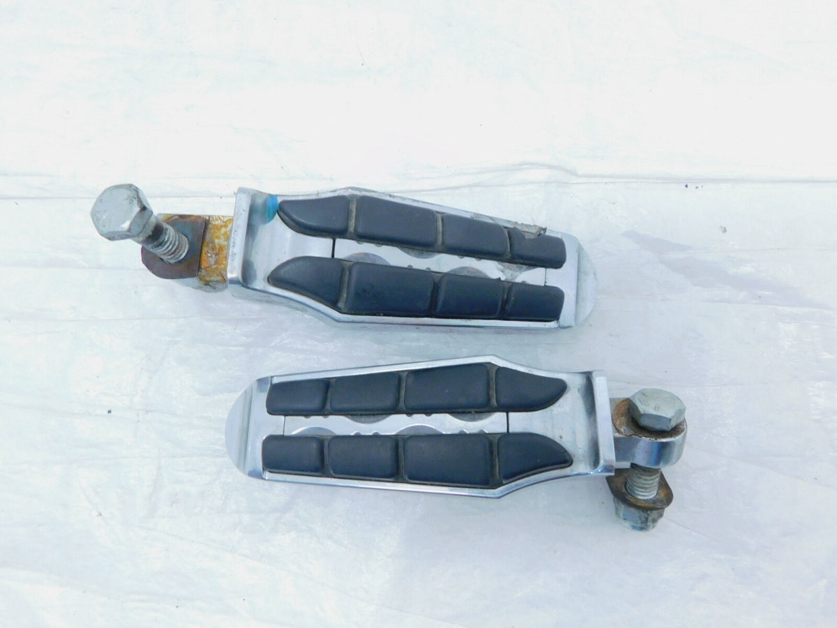 Harley Davidson Touring FXR Dyna Sportster & Softail Chrome Footpegs Footrests - C3 Cycle