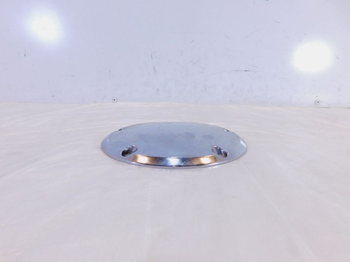 Harley Davidson Twin Cam Dyna Softail Left Engine Chrome Derby Clutch Cover - C3 Cycle