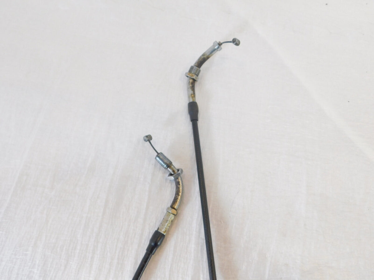1978-1981 CX500 500 Deluxe Standard Front Handlebar Cables Throttle Open/Close - C3 Cycle