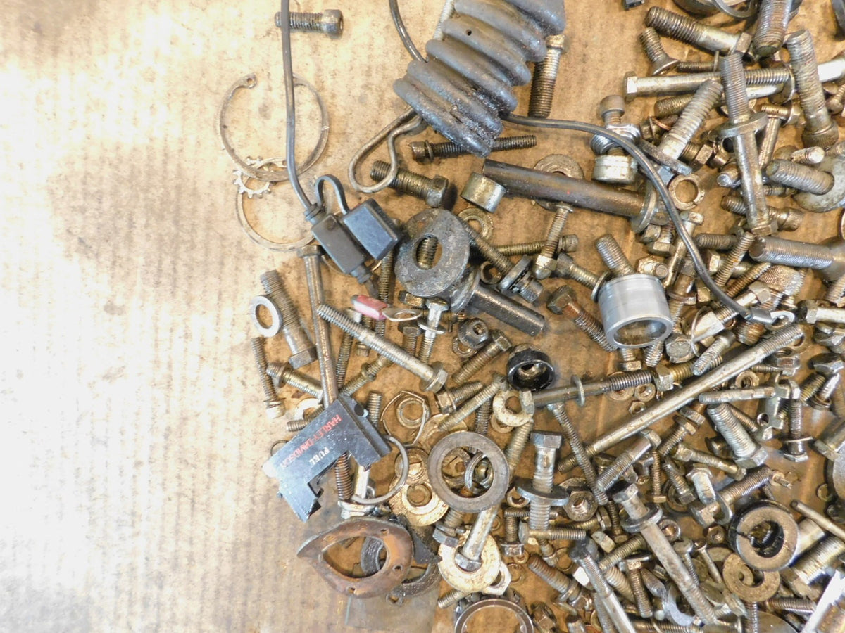 1989 89 Harley Touring Electra Glide Classic FLHTC Nut & Bolts Parts Box Lot - C3 Cycle