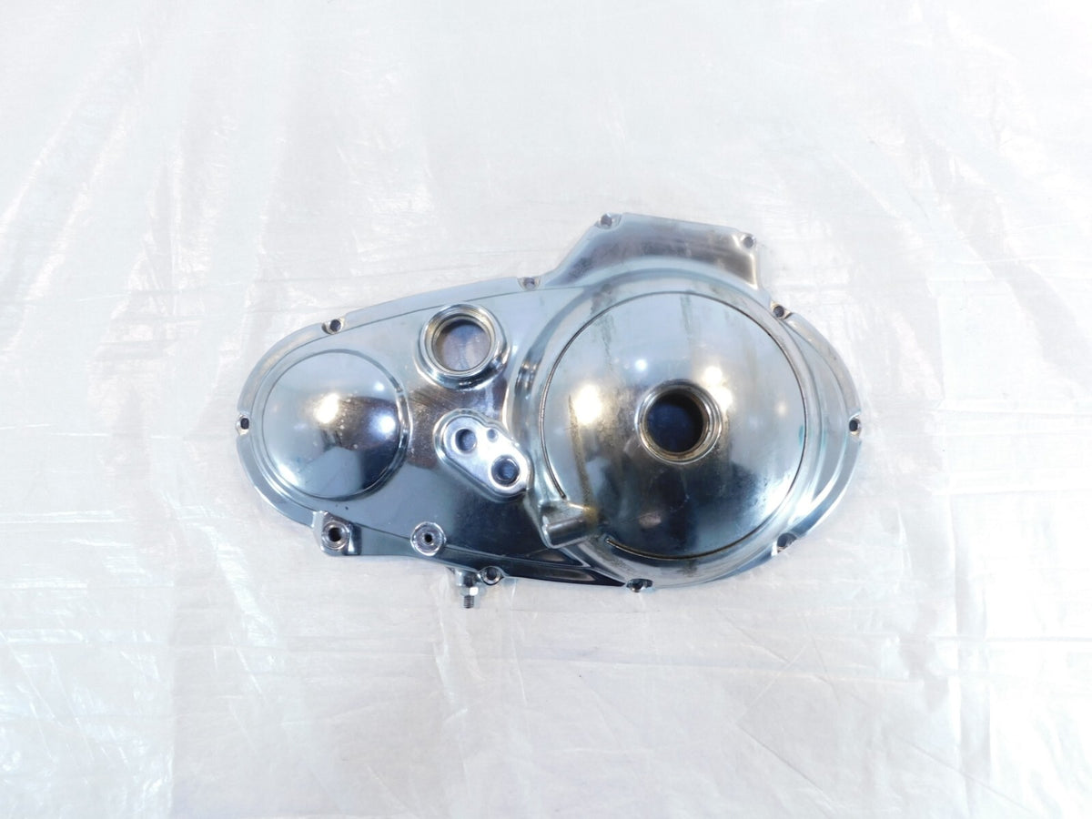Harley Davidson Sportster 883 1200 Chrome Left Engine Primary Chain Clutch Cover - C3 Cycle