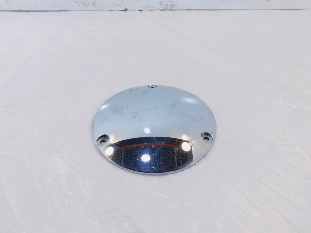 Harley Evo Softail Dyna & FXR Left Engine Motor Chrome Derby Clutch Cap Cover - C3 Cycle