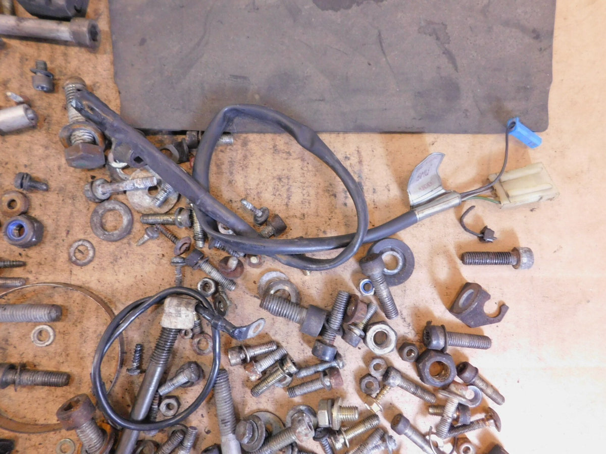 1989 89 BMW K100RS K100 RS Misc Nuts Bolts Brackets Hardware Parts Box Lot - C3 Cycle