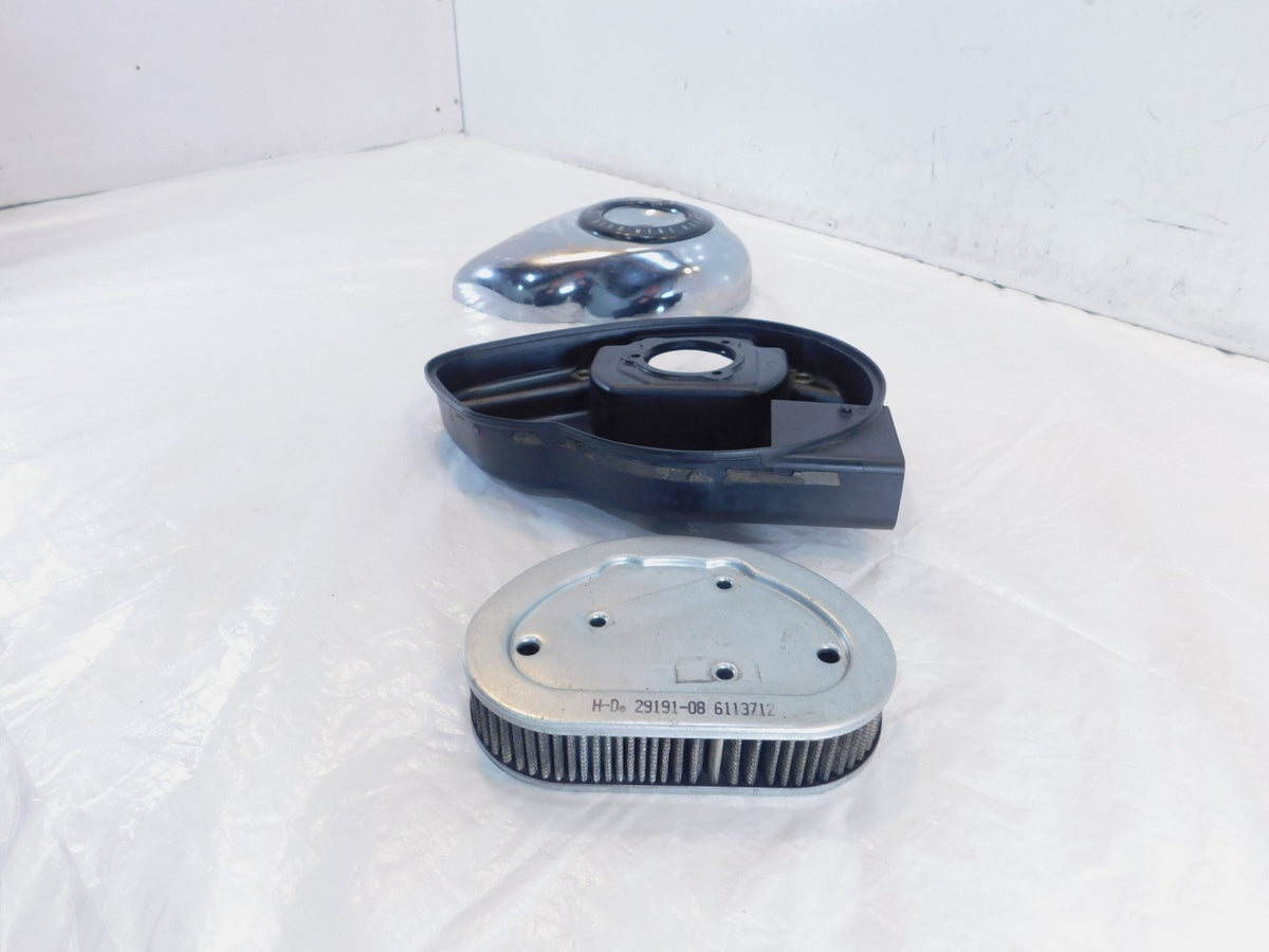 Harley Davidson Dyna Low Rider & Street Bob Black Air Intake Cleaner Cover - C3 Cycle