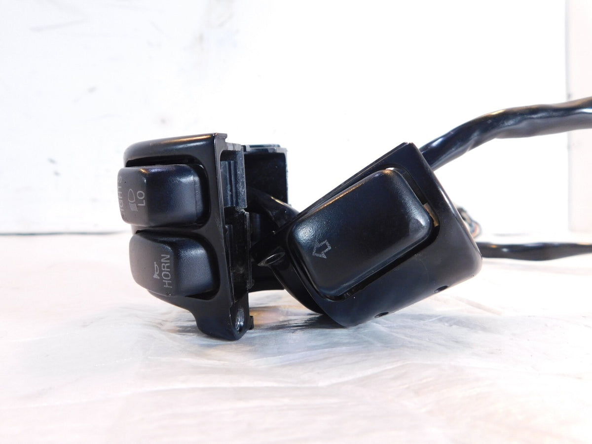 Harley Softail Dyna Sportster Left Handlebar Horn High Beam Turn Signal Switches - C3 Cycle