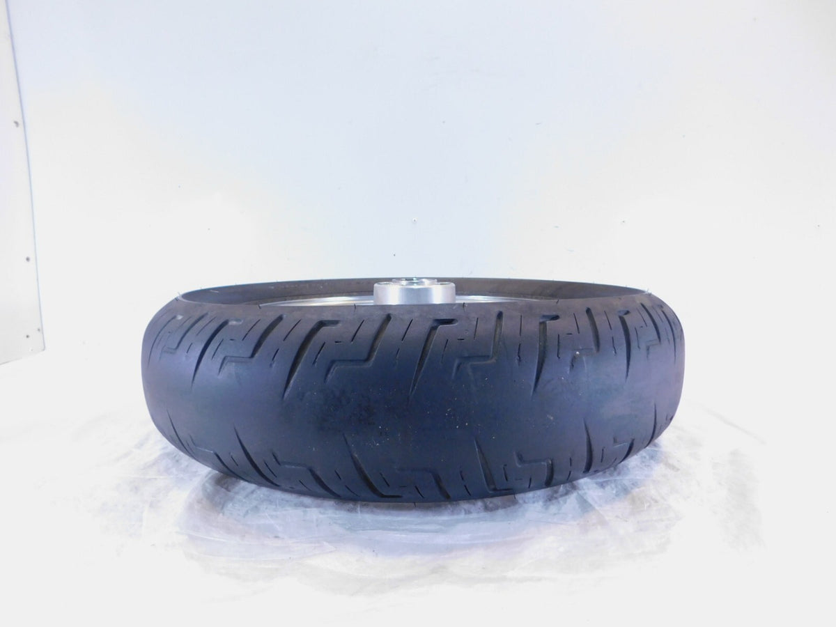 Harley Davidson Sportster 883 & 1200 Laced Rear Wheel Rim & Tire & Rotor - Bent - C3 Cycle