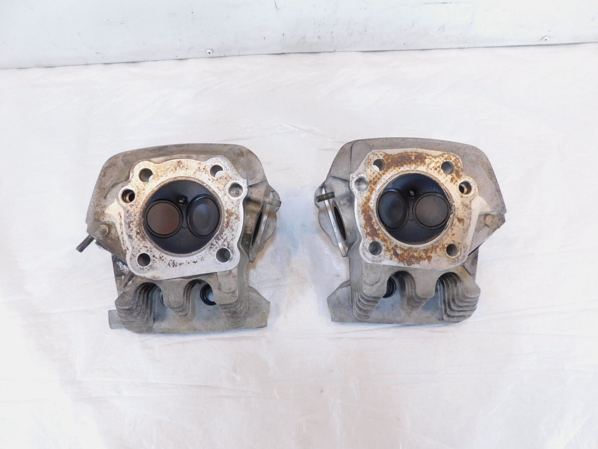 Harley Davidson Sportster 883 Hugger & Custom Silver Cylinder Heads w/ Valves - C3 Cycle
