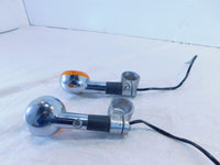 1986-2003 Suzuki Savage 650 LS650 Front Indicator Turn Signal Lights & Mounts - C3 Cycle