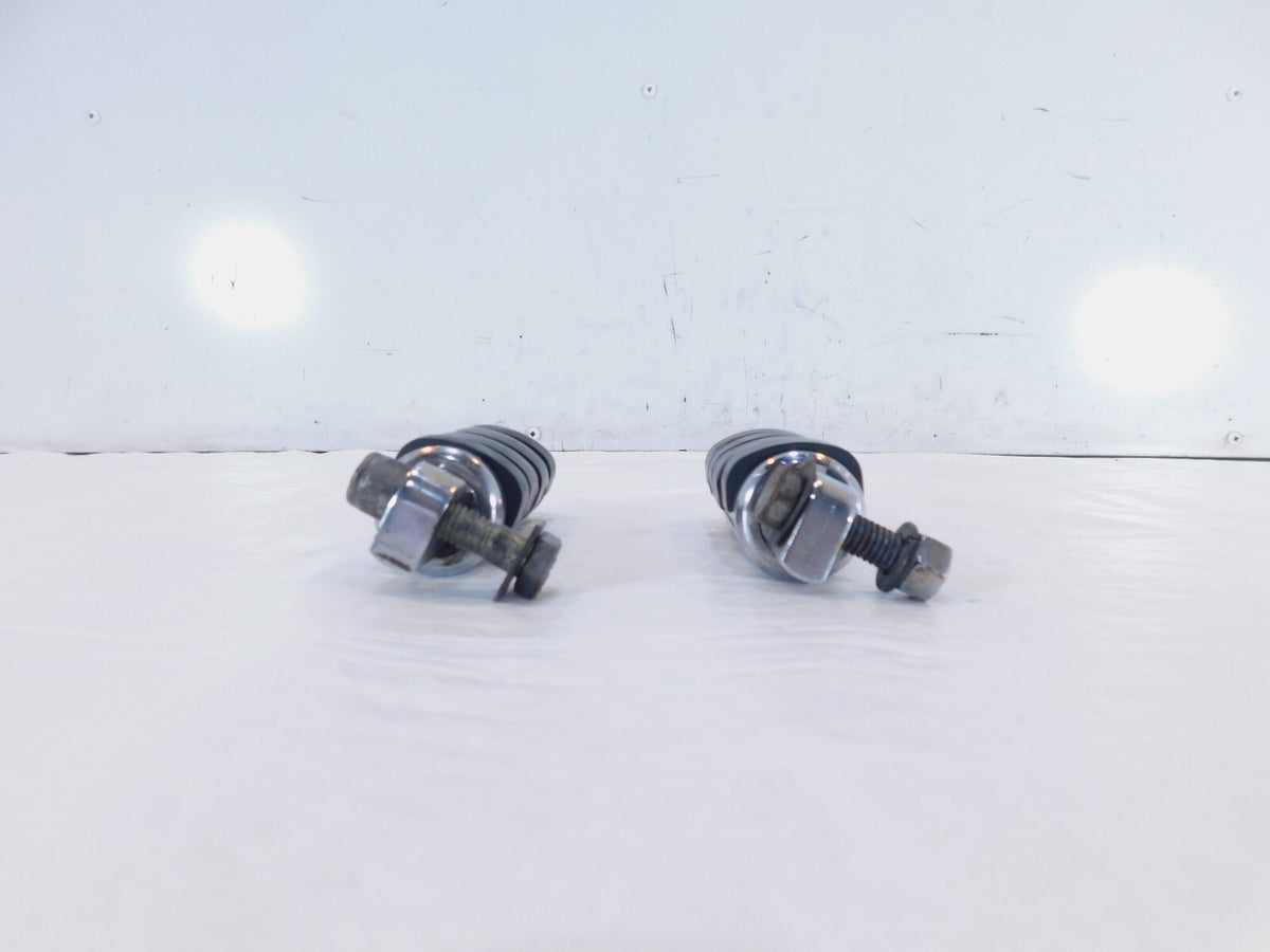 Harley Touring FXR Dyna Sportster & Softail Chrome & Rubber Footpegs Footrests - C3 Cycle