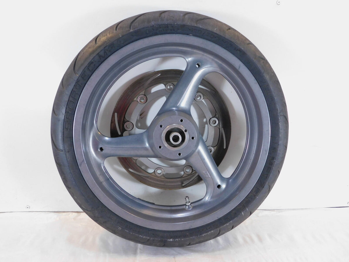 2000 Buell M2 Cyclone Cast Front Wheel Rim & Tire w/ Brake Disc Rotor - C3 Cycle