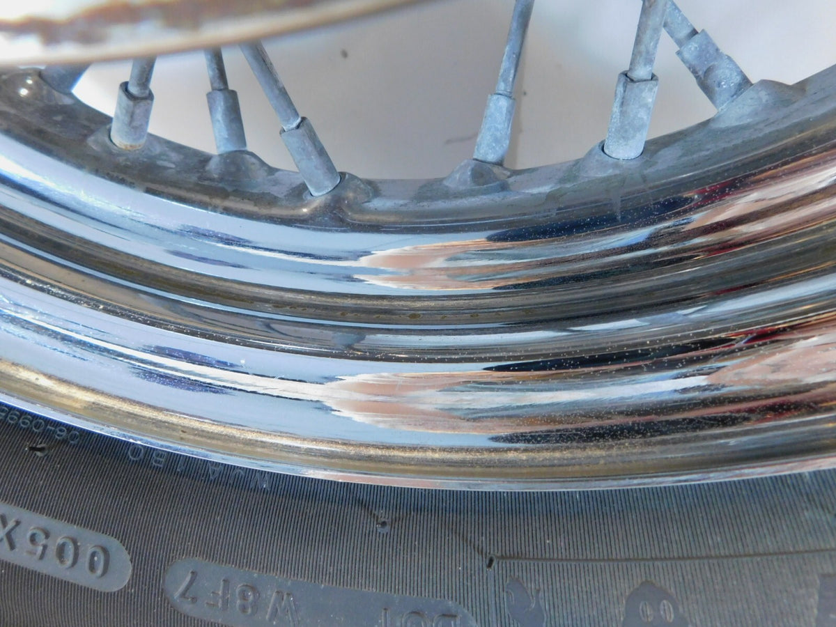 Harley Davidson Dyna Sportster & Softail Laced 16" Rear Wheel Rim & Tire Chrome - C3 Cycle