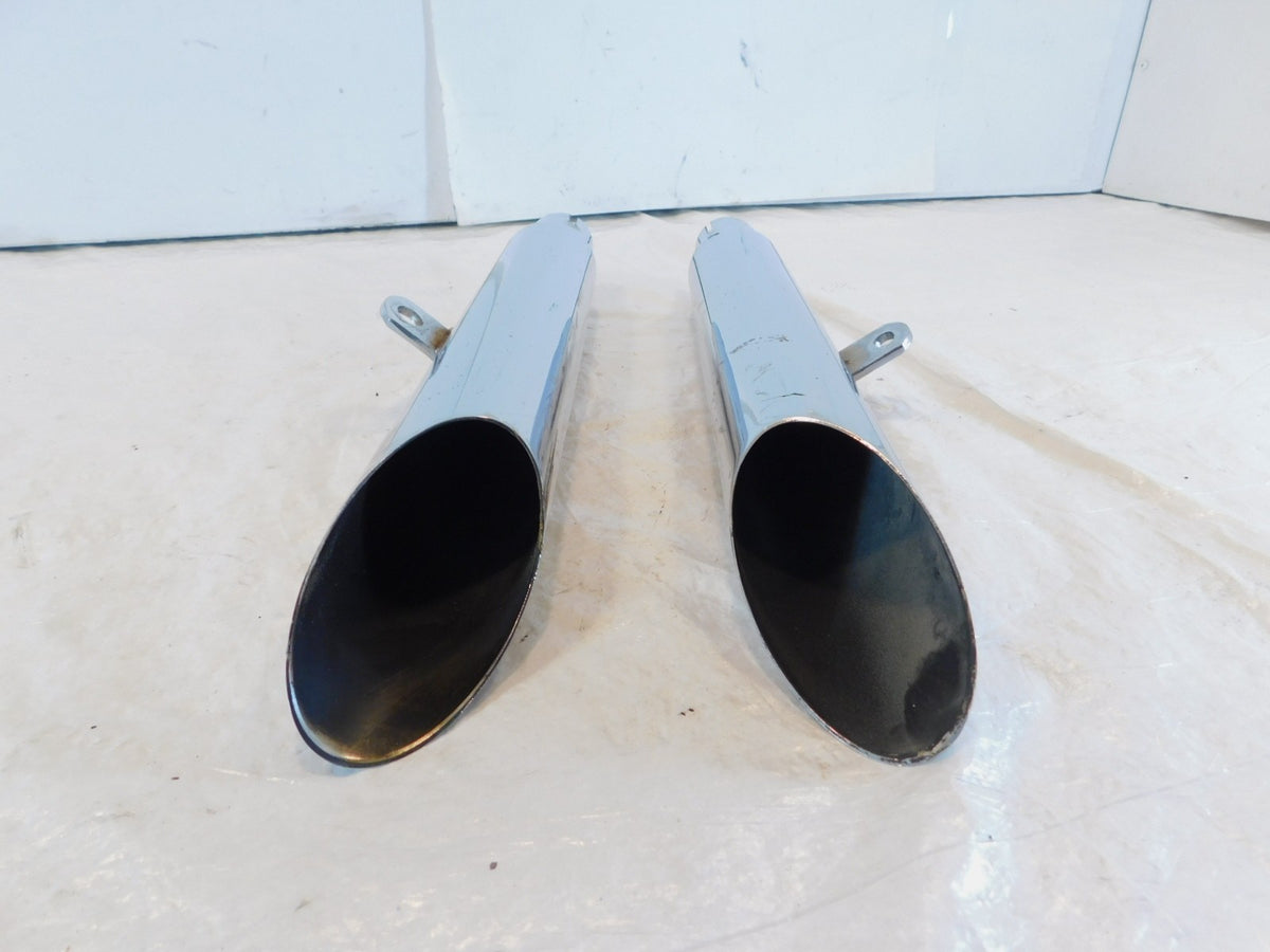 Harley Davidson Sportster 883 & 1200 Chrome Exhaust Header Pipe Mufflers - C3 Cycle