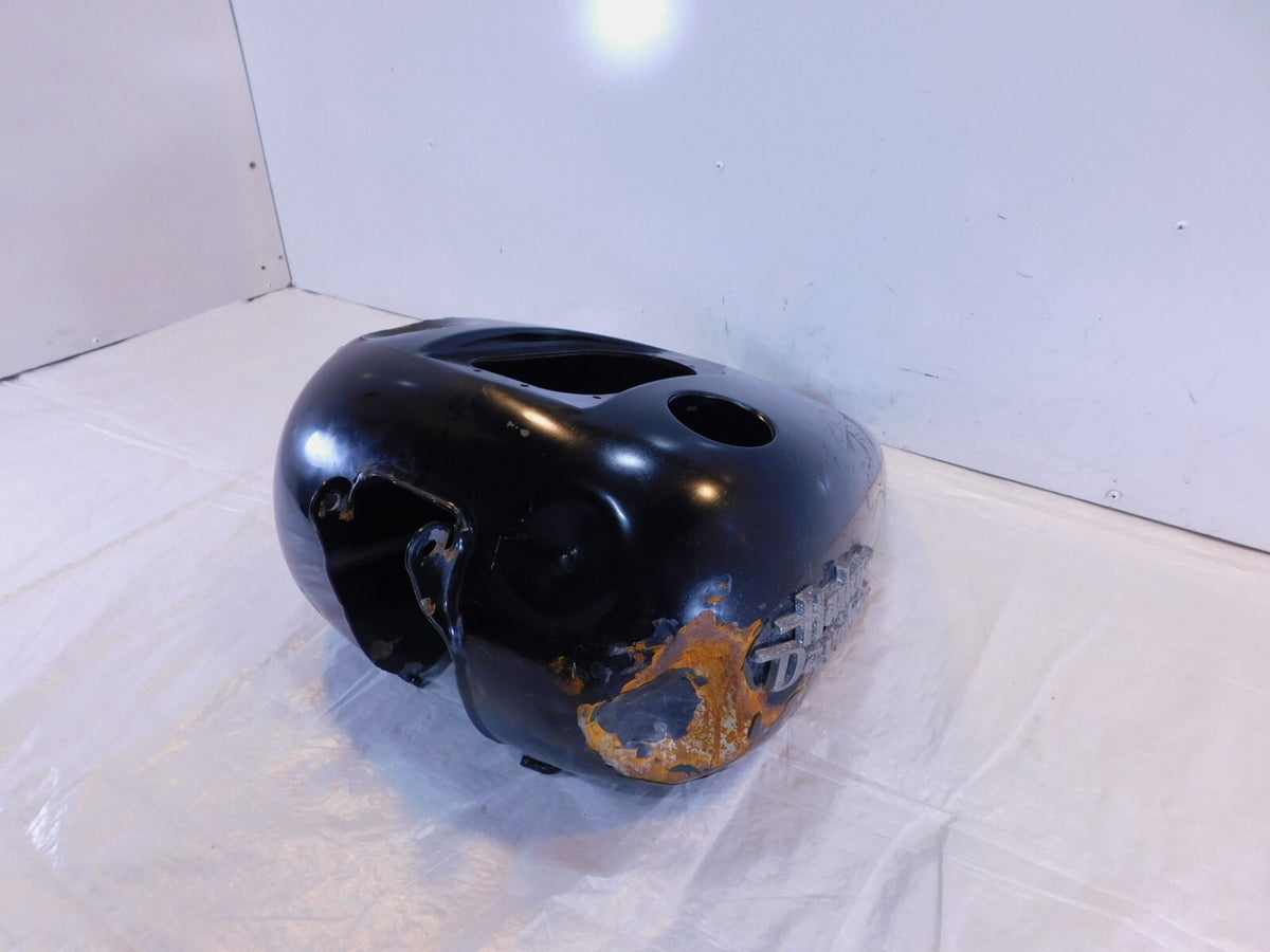 10-17 Harley Davidson Dyna Wide Glide & Street Bob Black Fuel Gas Tank - DENTED - C3 Cycle