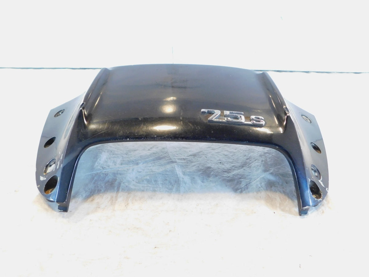 86-95 BMW K75S Black Front Upper Headlight Center Cover Fairing Cowl Panel Trim - C3 Cycle