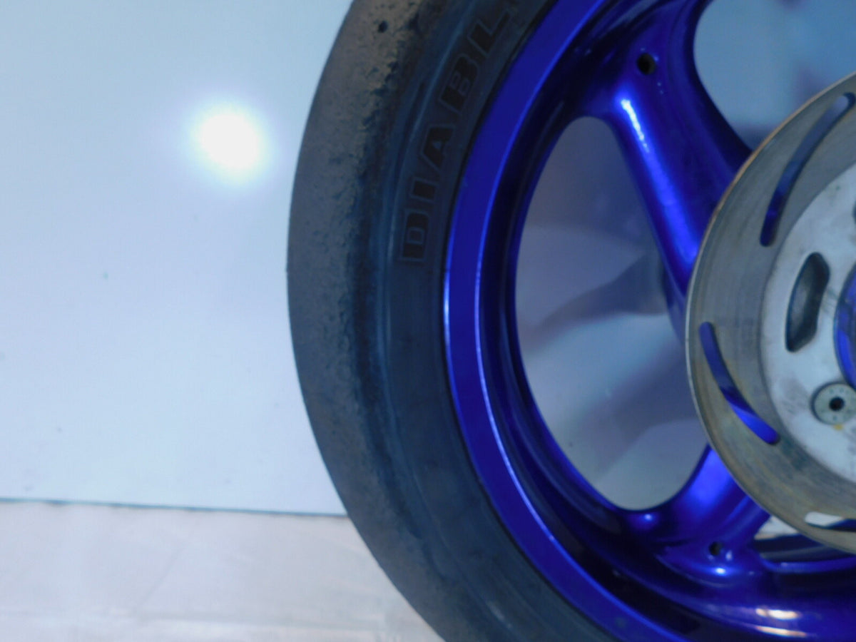 2001-2002 Buell M2 Cyclone S3 Thunderbolt & X1 Lightning Blue Rear Wheel Rim - C3 Cycle