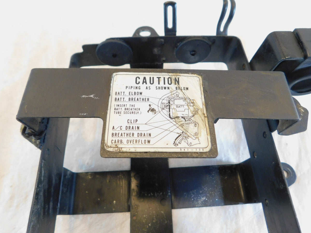 Honda CM400C & CM450A CM450C Custom Black Battery Mount Bracket Holder Box Tray - C3 Cycle