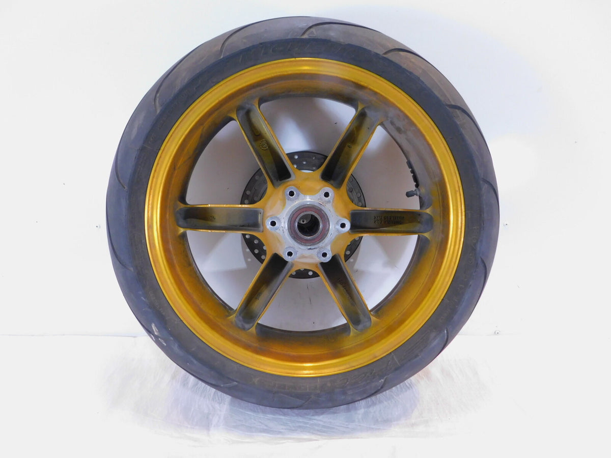 Buell XB9R XB12R Firebolt & Lightning & 1125R Gold Rear Wheel Rim & Tire - C3 Cycle