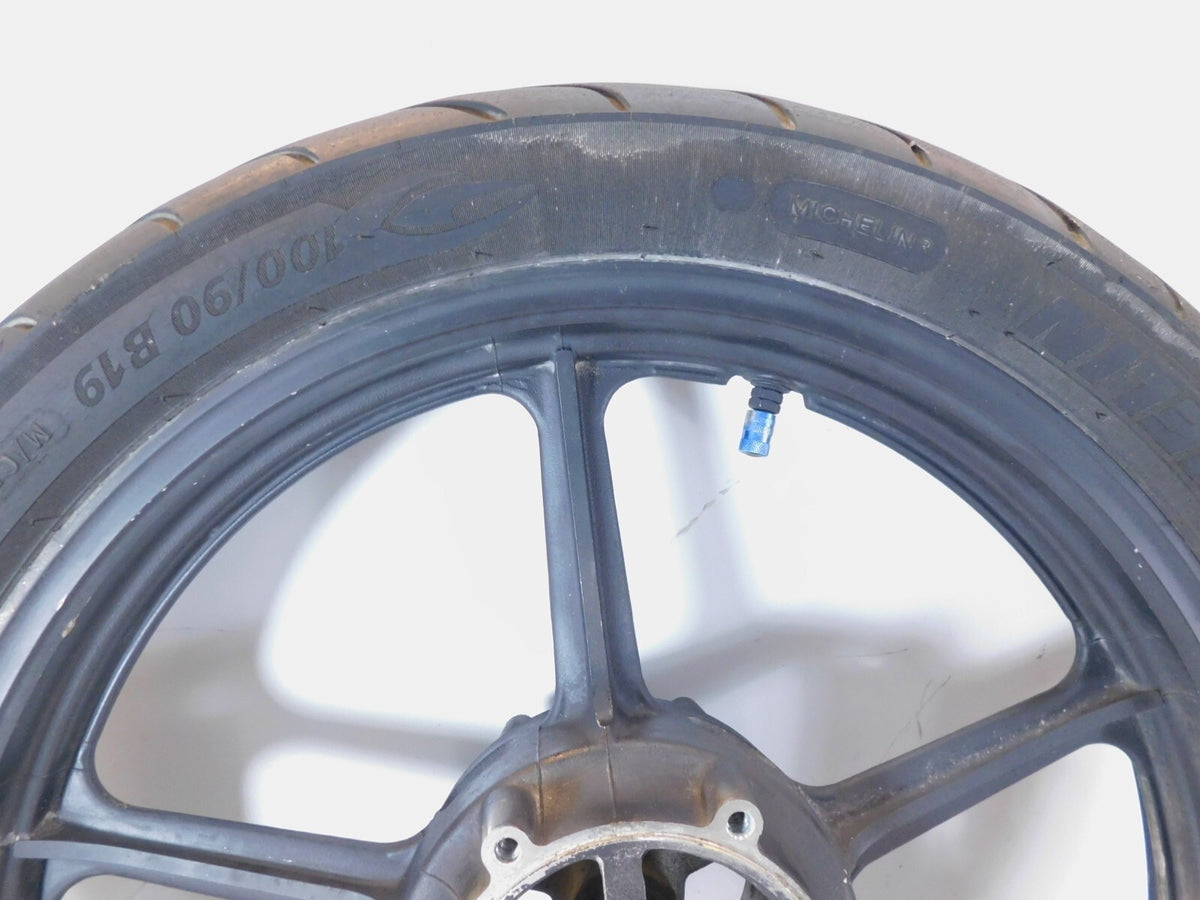 1990-1997 90-97 Yamaha Virago 750 XV750 Black Cast Front Wheel Rim & Tire - C3 Cycle
