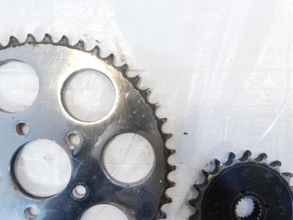 Set Harley Davidson Sportster 883 1000 1100 & 1200 Chain Drive Gear Sprockets - C3 Cycle