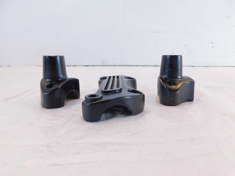 Harley Davidson Sportster 883 & 1200 & Dyna Black Handlebar Bar Riser Clamps