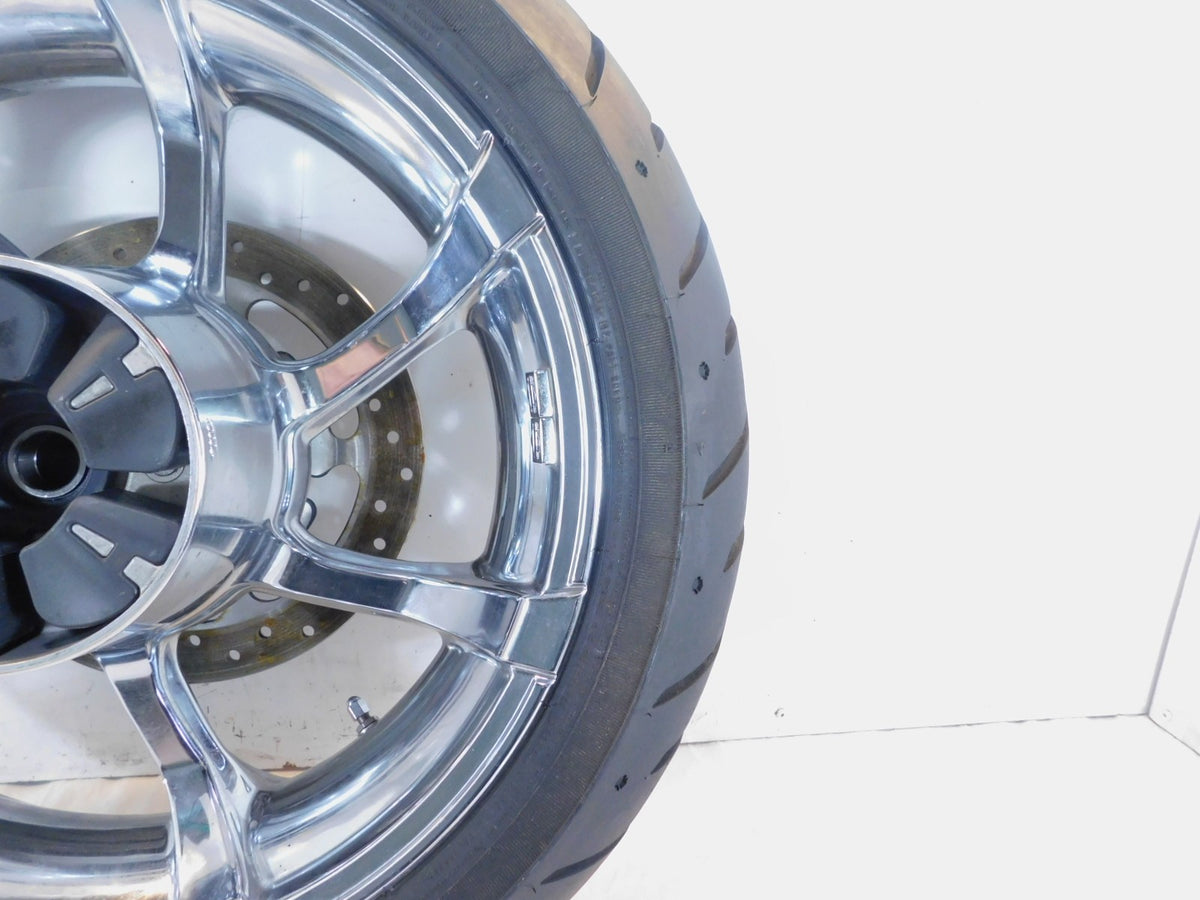 Harley Screamin Eagle CVO Street Glide & Road King Chrome Rear Wheel Rim & Tire - C3 Cycle