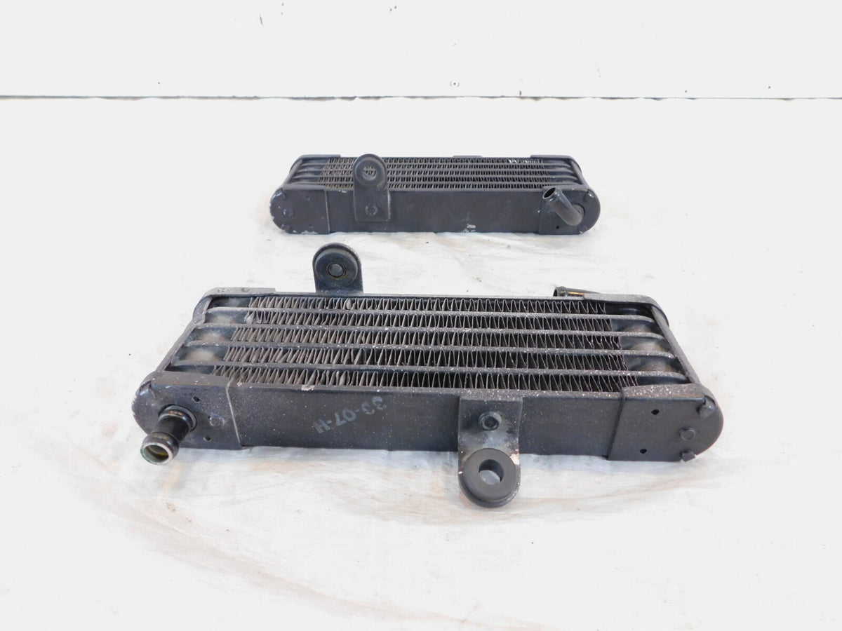 Aprilia RSV1000R RSV 1000 Tuono R Black Left & Right Engine Motor Oil Coolers - C3 Cycle
