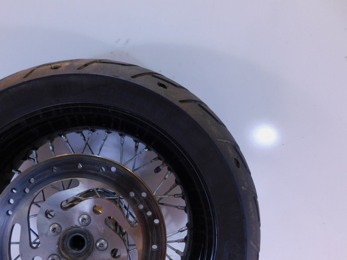 BENT Harley Davidson Dyna Super Glide & Low Rider Laced Rear Wheel Rim & Tire - C3 Cycle
