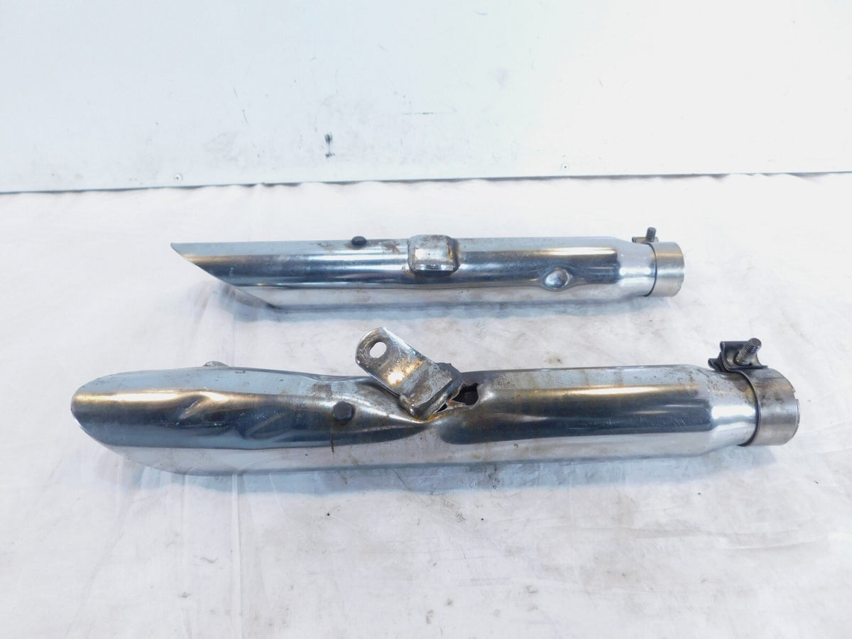 Harley Davidson Sportster 883 & 1200 Chrome Exhaust Header Pipe Mufflers - C3 Cycle