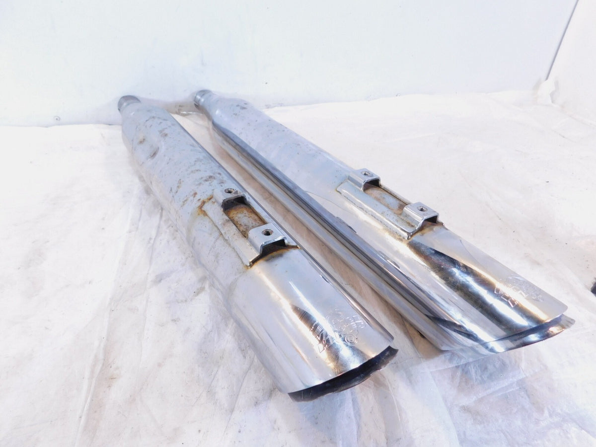 Harley Davidson Road King & Electra Glide Vance &Hines Slip On Exhaust Mufflers - C3 Cycle
