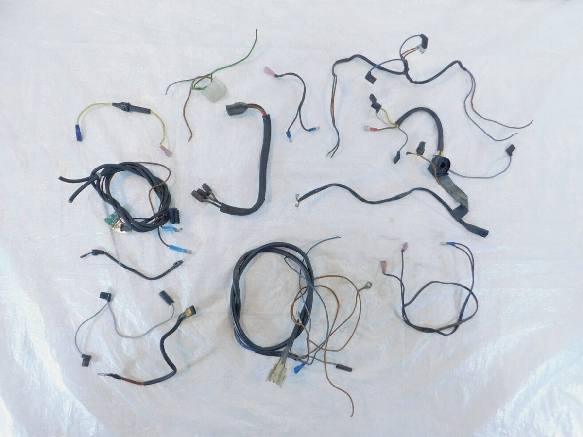 1977 77 BMW Airhead R75 R75/7 Misc Electrical Wiring Wire Plug Sub Harnesses Lot - C3 Cycle