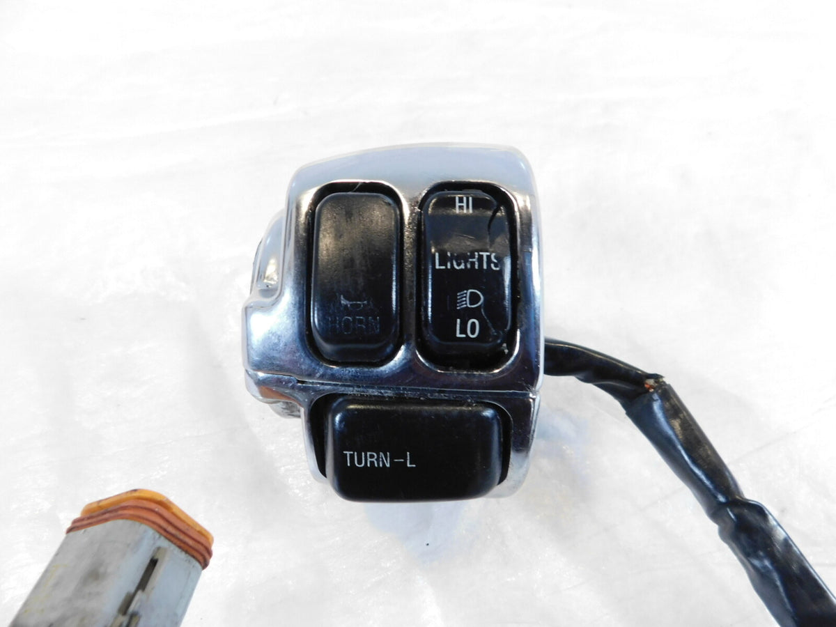 Harley Davidson Softail Dyna Sportster Left Handlebar Horn Turn Signal Switches - C3 Cycle