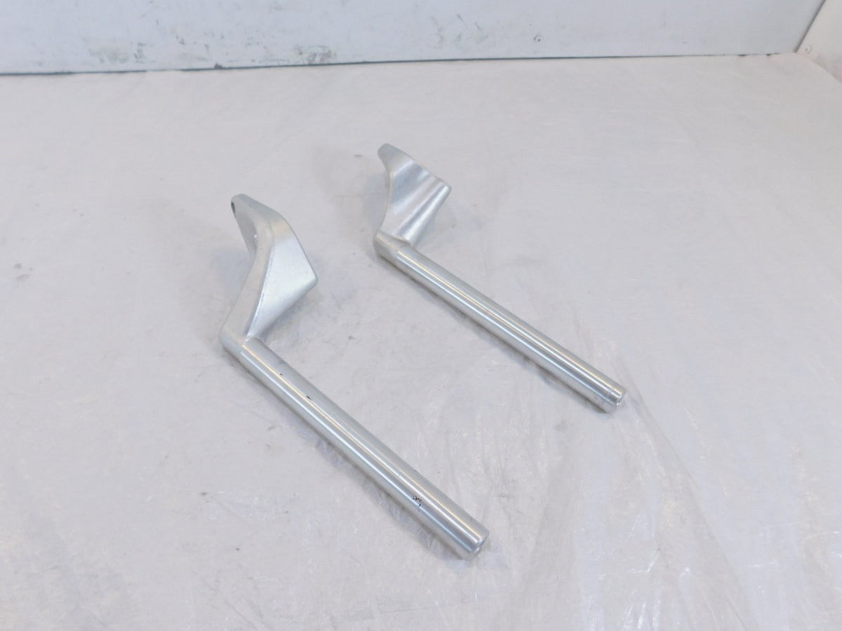 Pair Ducati Sport Touring ST2 & ST4 Silver Front Left/Right Clip-on Handlebars - C3 Cycle