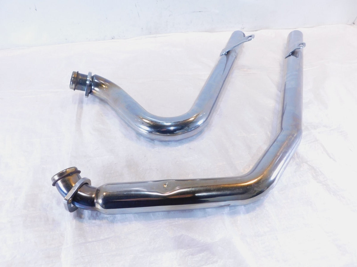 2002 & 2003 Indian Gilroy Scout Chrome Front & Rear Exhaust Header Pipe Mufflers - C3 Cycle