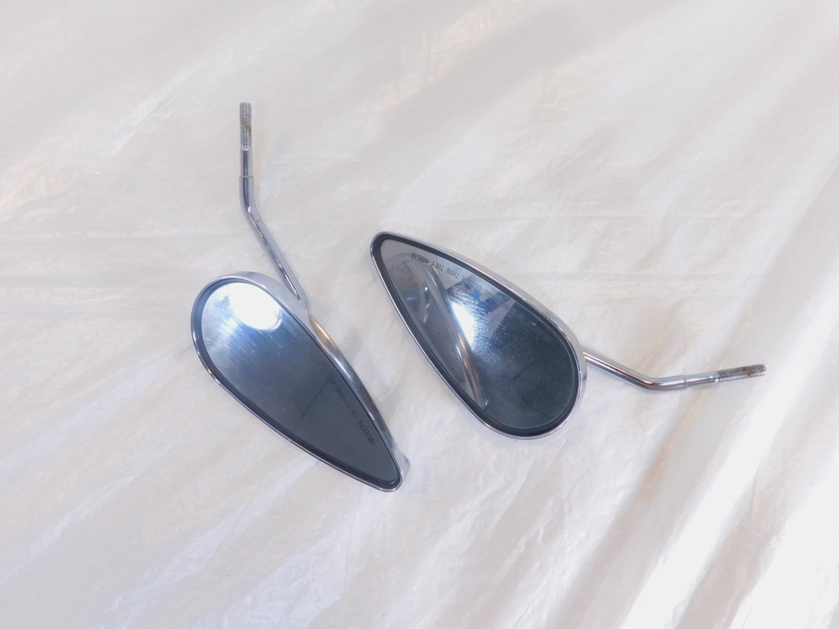 Harley Davidson Touring Softail Dyna & Sportster Pair Chrome Rear View Mirrors - C3 Cycle