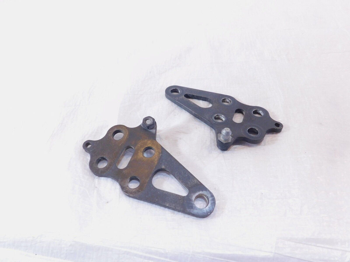 Pair Black 2008-2016 Polaris Victory Vision Engine Motor Mount Rear Brackets - C3 Cycle