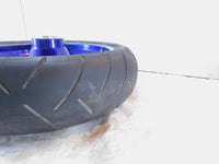 1999 Buell X1 Lightning Limited Edition Blue Cast 3 Spoke Rear Wheel Rim & Tire - C3 Cycle