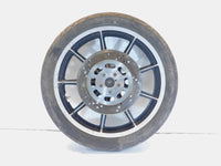 96-99 Harley Sportster 883 & 1200 Silver Dual Disc Front Wheel Rim & Rotors BENT