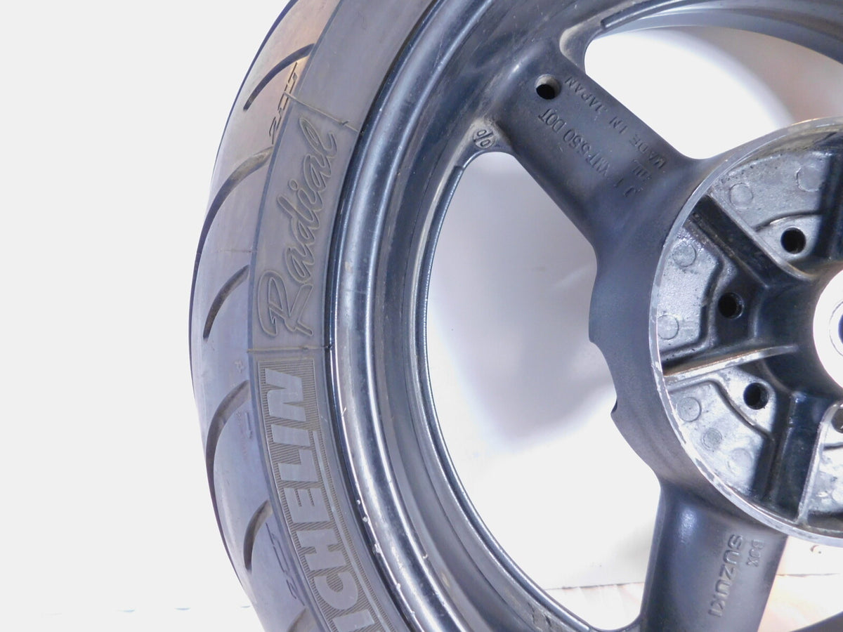 2001-2005 Suzuki Bandit GSF1200S GSF 1200 Black Cast Rear Wheel Rim & Tire - C3 Cycle