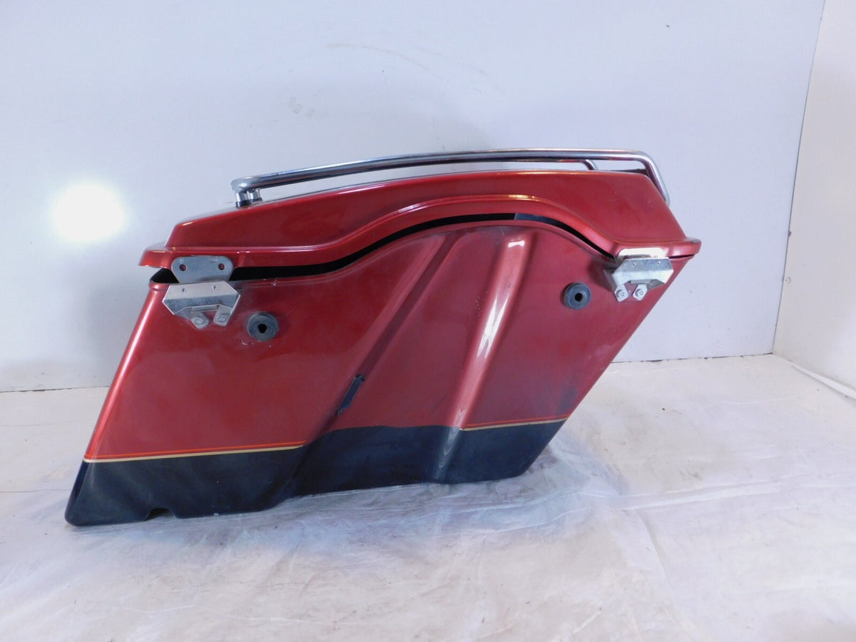 Harley Davidson Road King Street & Electra Glide Red & Black Left Saddlebag - C3 Cycle