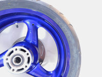 1999 Buell X1 Lightning Limited Edition Blue Cast 3 Spoke Rear Wheel Rim & Tire - C3 Cycle