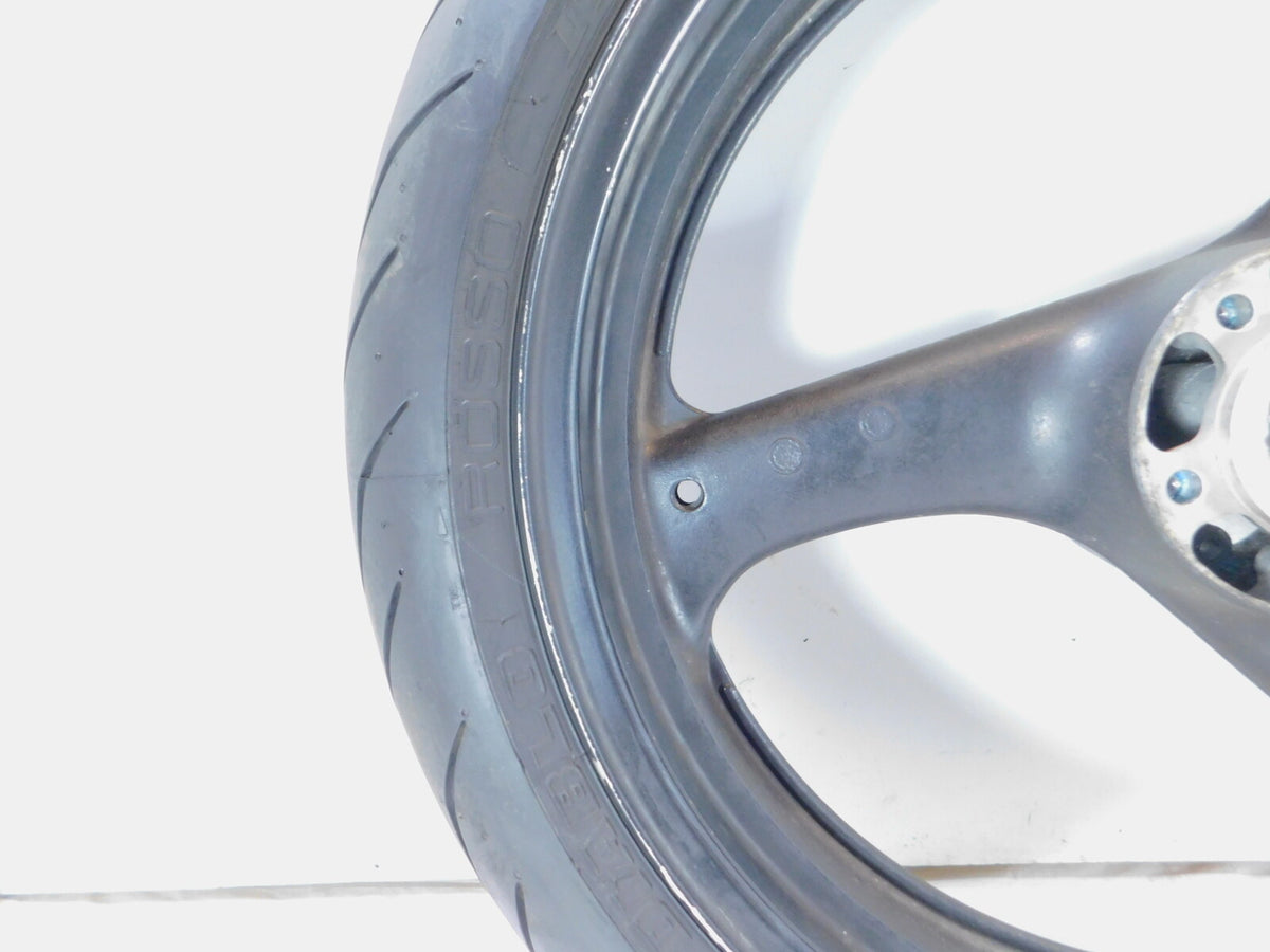 1994-1996 Suzuki RF600R RF600 Black Front Hub 3 Spoke Cast Rim Wheel & Tire - C3 Cycle