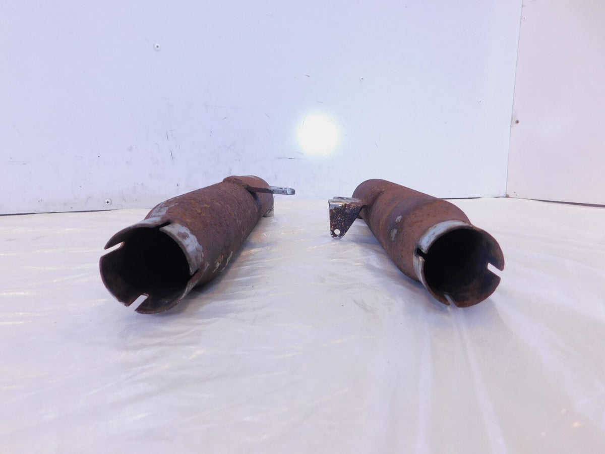 Harley Davidson Sportster 883 & 1200 Chrome Slash Out Cut Exhaust Pipe Mufflers - C3 Cycle