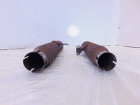 Harley Davidson Sportster 883 & 1200 Chrome Slash Out Cut Exhaust Pipe Mufflers - C3 Cycle