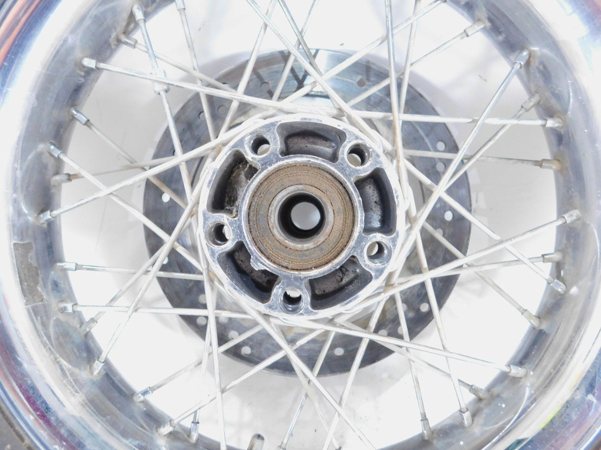 Harley Davidson Sportster 883 & 1200 Laced Rear Chrome Wheel Rim Tire & Rotor - C3 Cycle