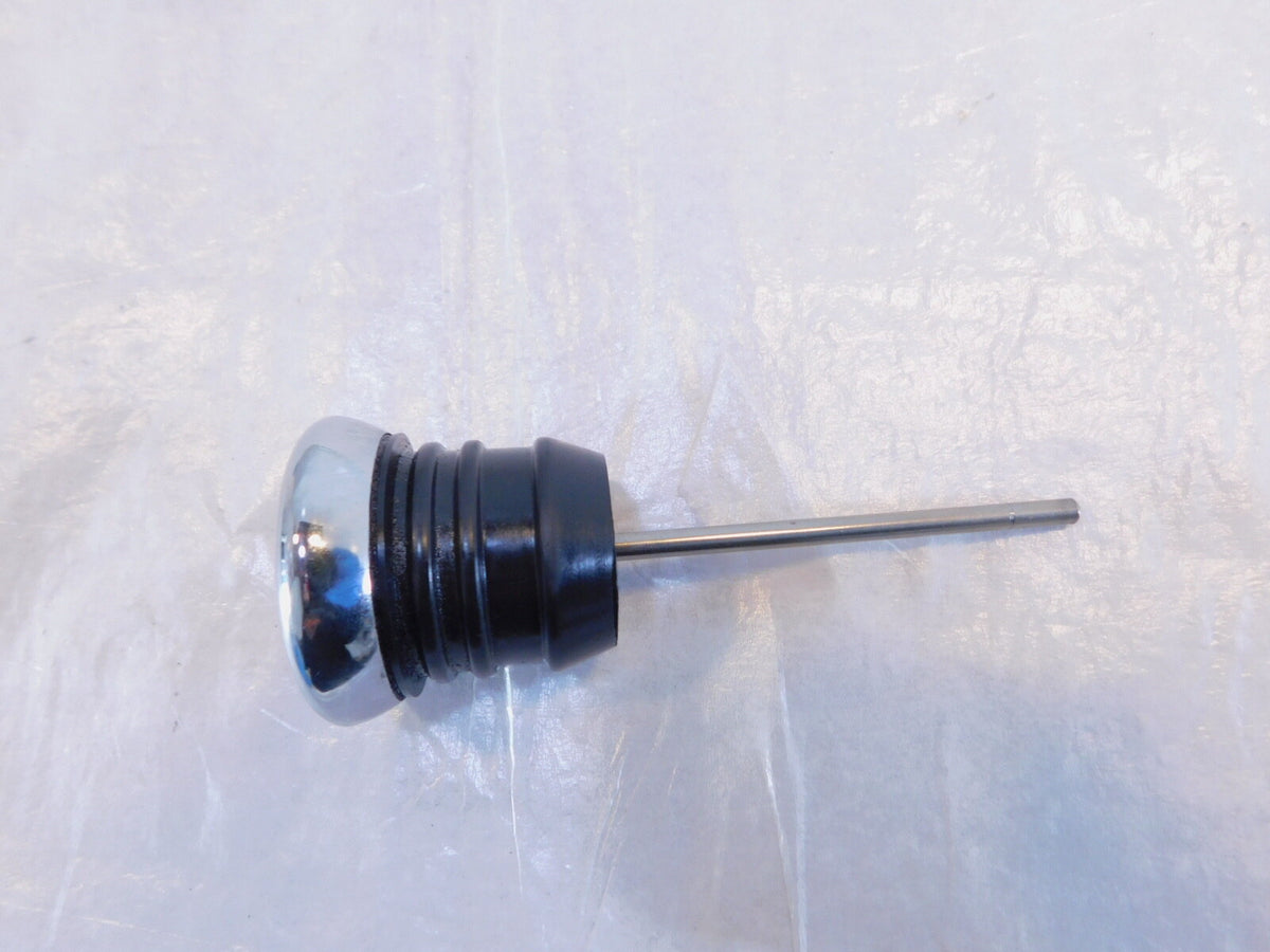Harley Sportster 883 & 1200 Chrome Oil Tank Reservoir Filler Dipstick w/ Gauge - C3 Cycle
