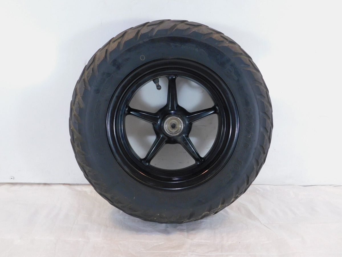 2012-2019 Yamaha YW50 Zuma 50 50F 50FX Black Front Wheel Rim & Tire 10" x 3.00" - C3 Cycle