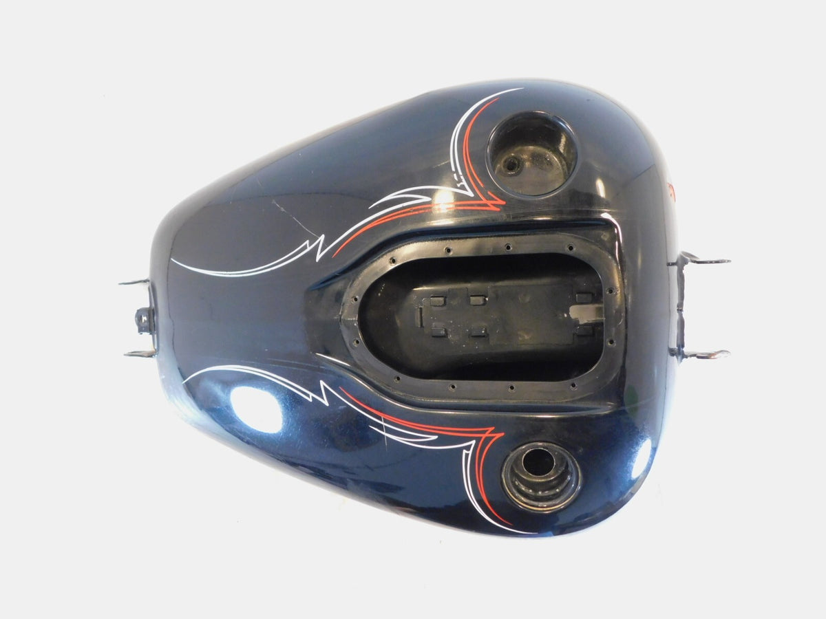 10-17 Harley Davidson Dyna Wide Glide & Street Bob Black Fuel Gas Tank - DENTED - C3 Cycle