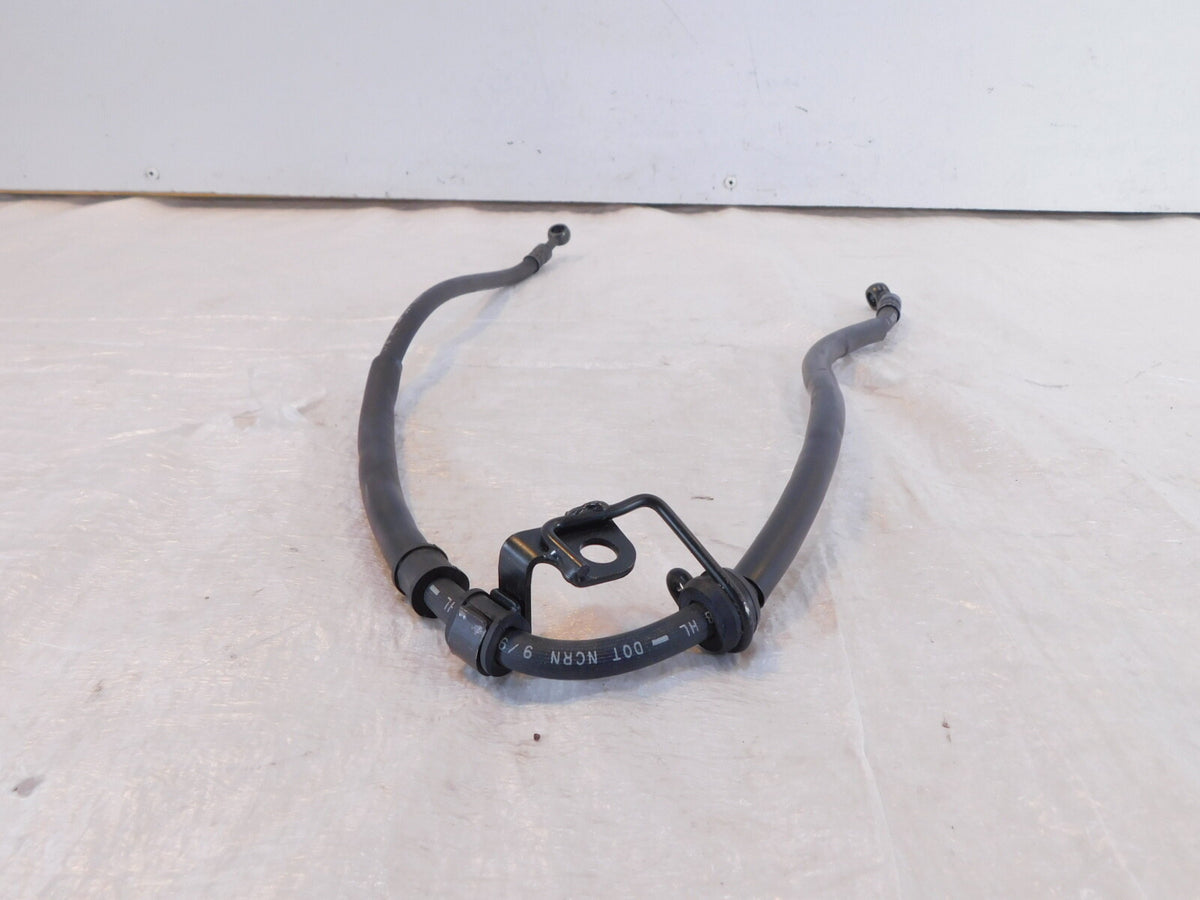 1991-1998 Honda Nighthawk CB750 Black Front Brake Caliper Rubber Hose Line Pipe - C3 Cycle